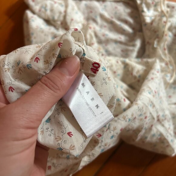 MARNI Floral Ruffle Blouse - Size M (40 IT) - Cream With Flowers - Picture 6 of 6